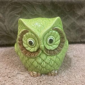 Vintage Ceramic owl planter